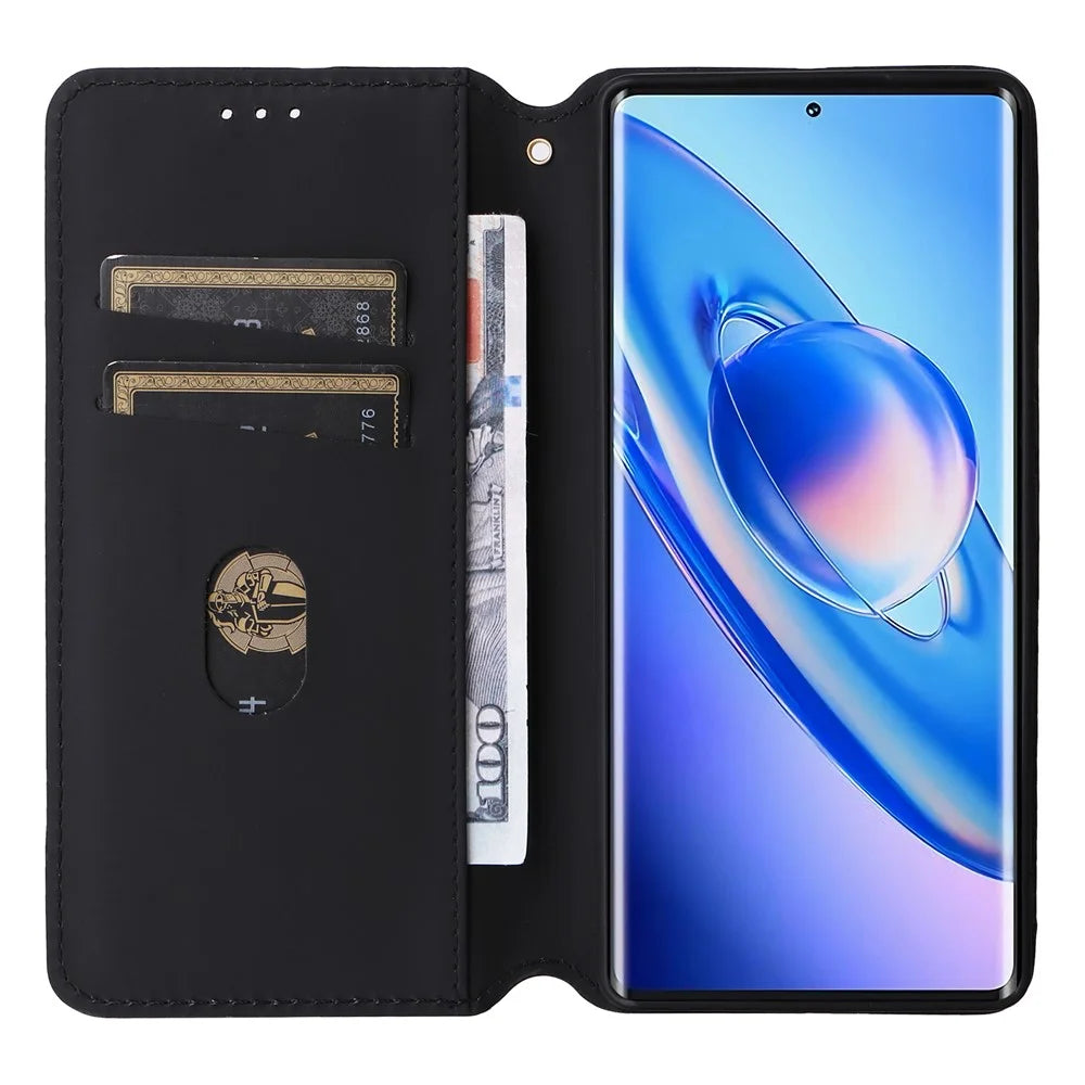 For Blackview A200 Pro Leather Wallet Phone Case Viewing Stand Cover - Black - 2