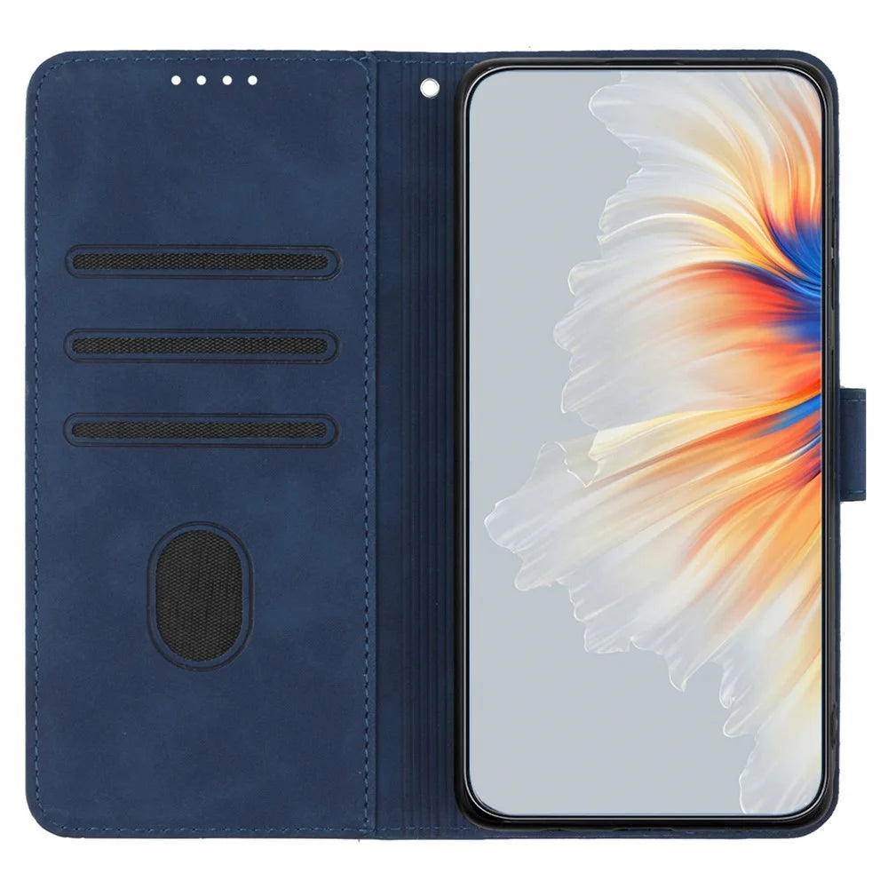 YX0030 For Samsung Galaxy S24+ Case Leather Phone Cover with Wallet Stand - Sapphire - 2