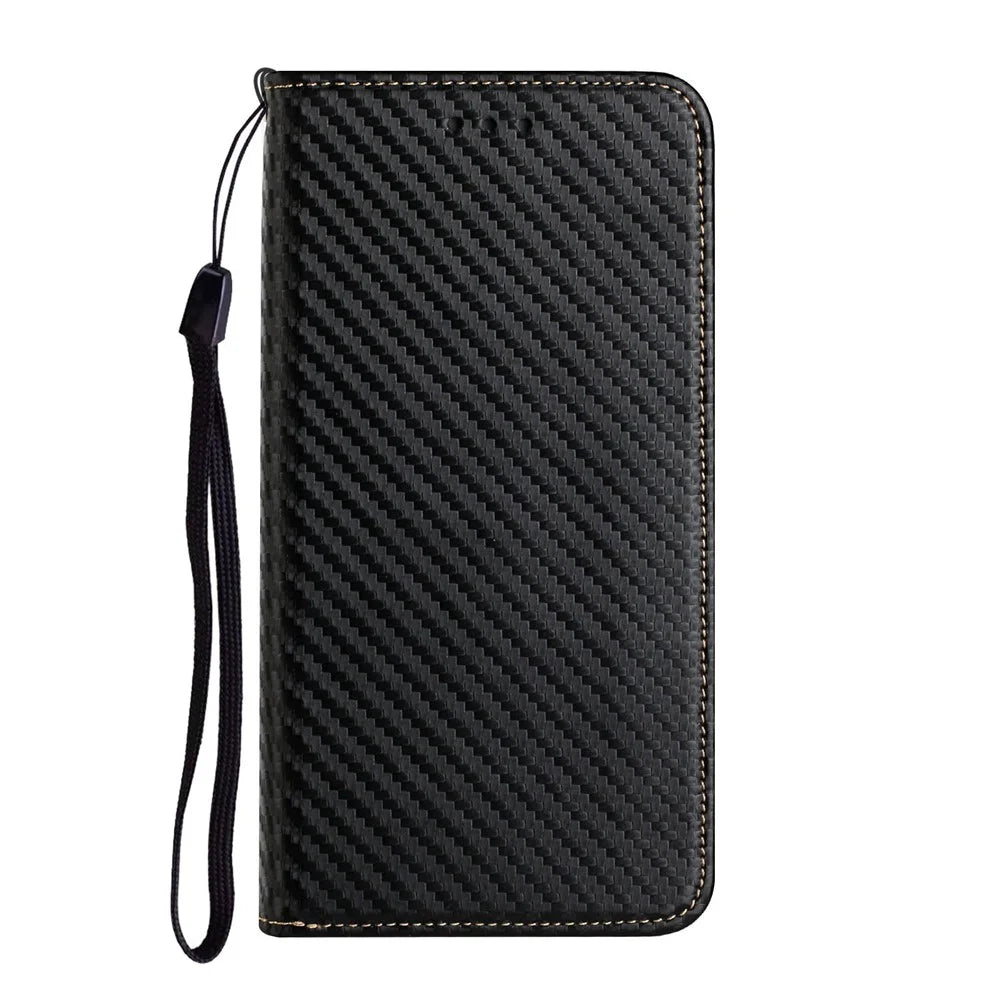 For Samsung Galaxy S25+ / S24+ Case PU Leather Wallet Phone Stand Cover - Black - 6