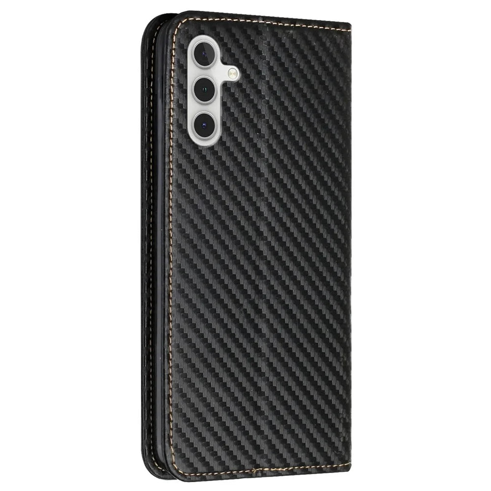 For Samsung Galaxy S25+ / S24+ Case PU Leather Wallet Phone Stand Cover - Black - 7
