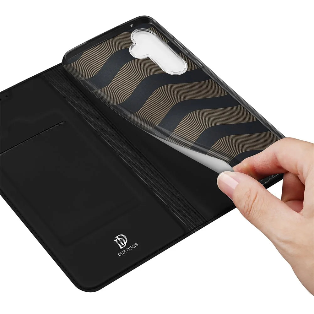 DUX DUCIS Skin Pro Series For Samsung Galaxy A35 5G Case Card Slot Leather Phone Shell - Black - 7