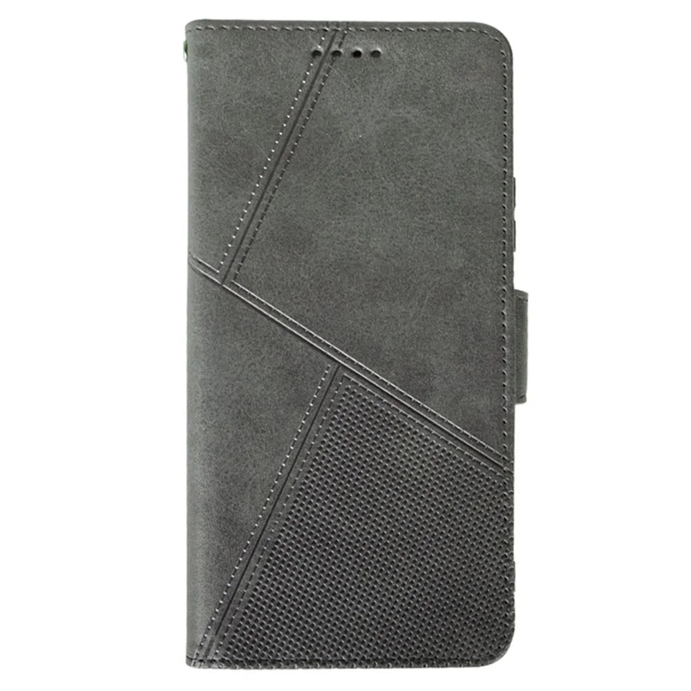 IDEWEI For OnePlus 12 5G Magnetic Case Leather	Calf Texture Shockproof Wallet Phone Cover - Black - 4