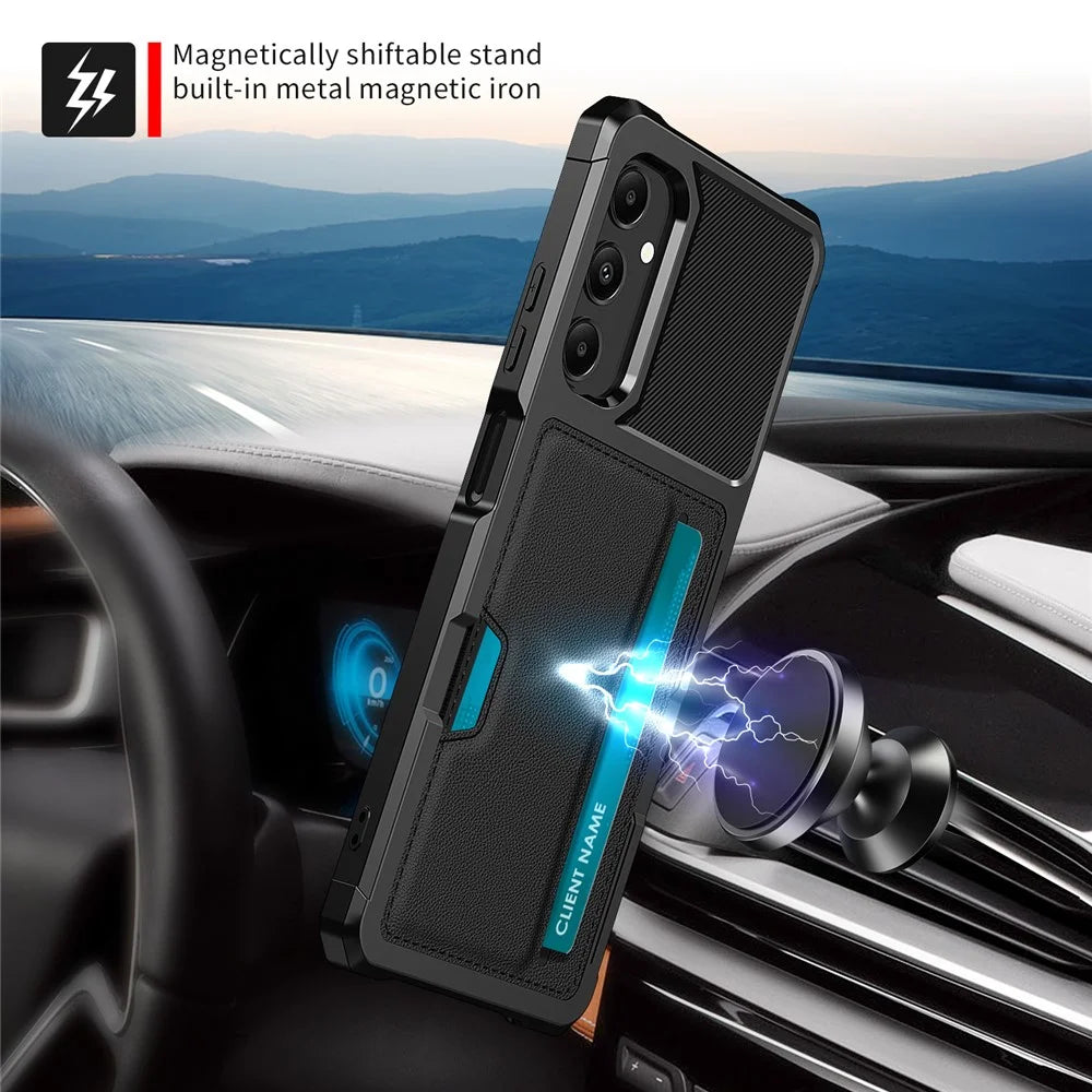 For Samsung Galaxy A05s 4G Case ZM02 Drop-proof PU+TPU Cover with Card Slot - 7