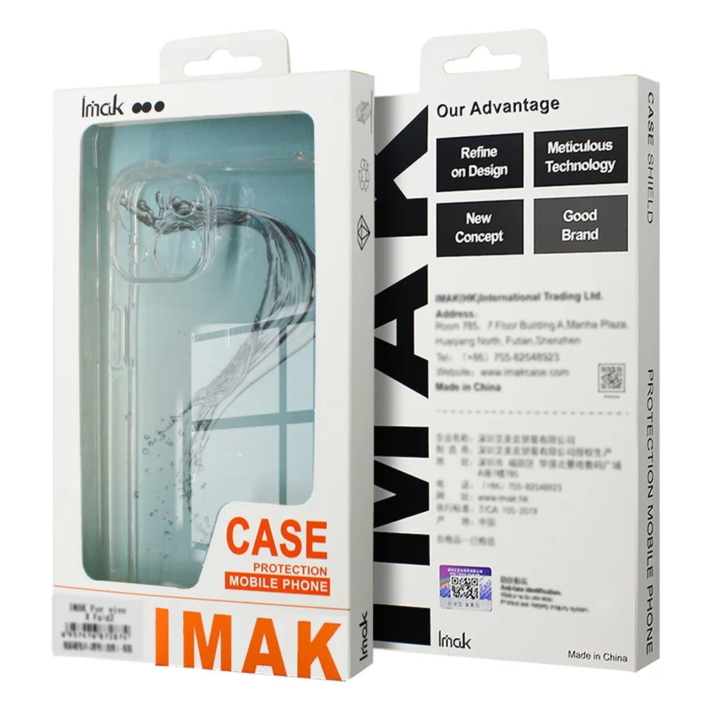 IMAK For ZTE nubia Red Magic 9 Pro 5G / 9 Pro+ 5G / 9S Pro 5G / 9S Pro+ 5G  TPU Case Anti-Drop Clear Phone Cover  - Transparent Black - 6