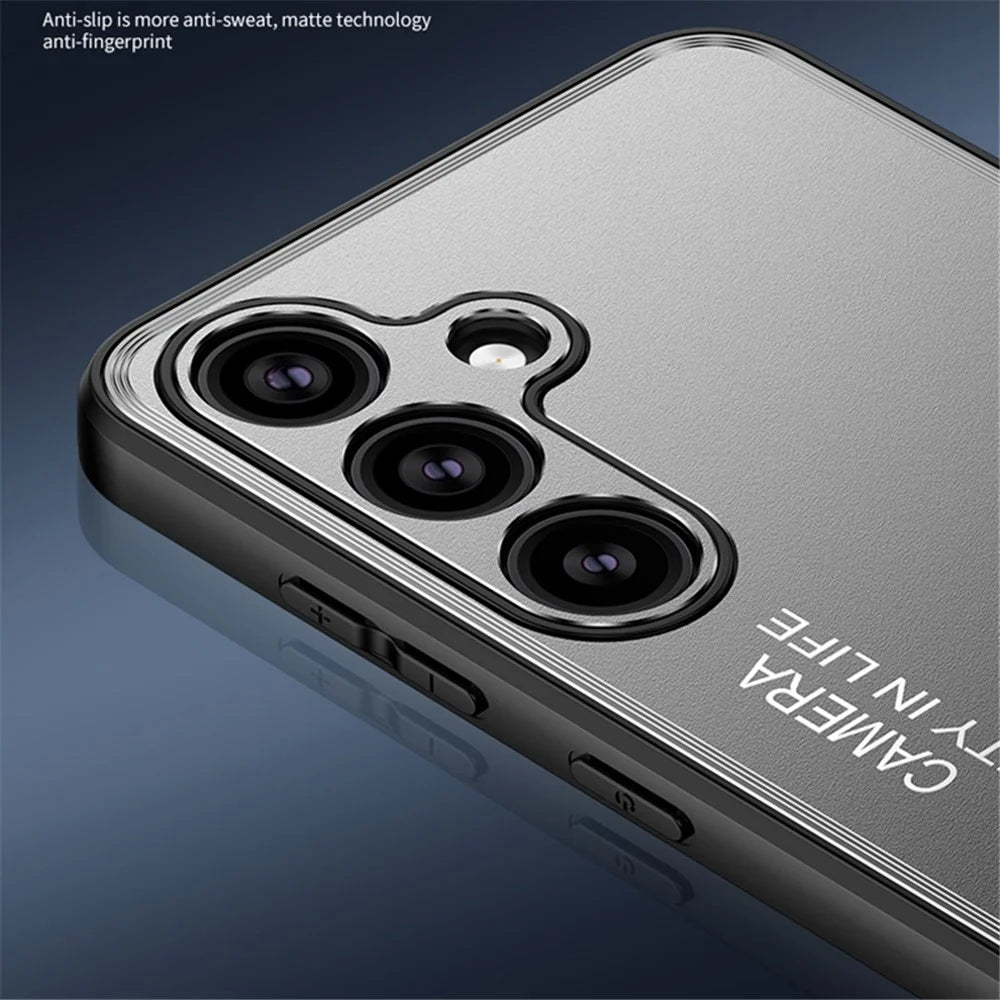 For Samsung Galaxy S24 Ultra Case TPU + Aluminium Alloy Heat Dissipation Scratch-resistant Phone Cover - Black - 7