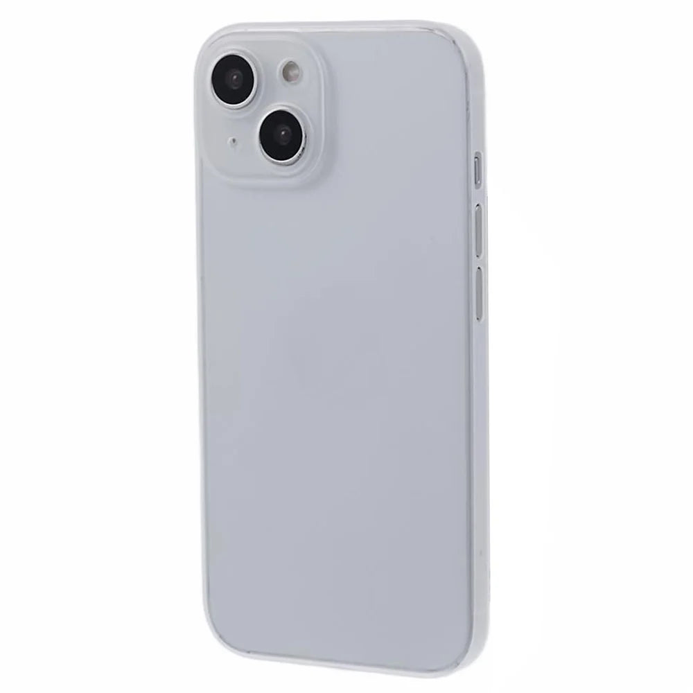For iPhone 13 Phone Case Hard PC Ultra-Thin Anti-Scratch Cover - White - 1