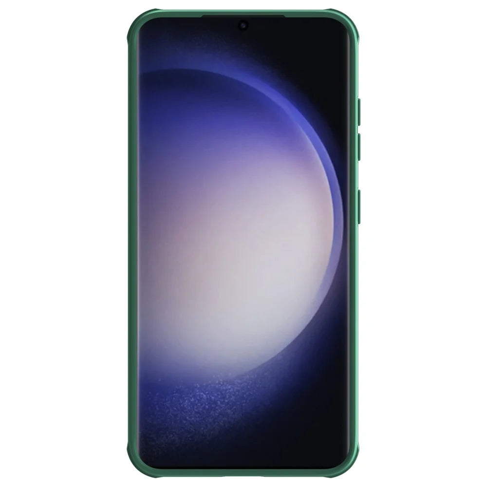 NILLKIN CamShield Pro Case for 	Samsung Galaxy S24+ Magnetic Phone Cover with Slide Camera Lid - Green - 2