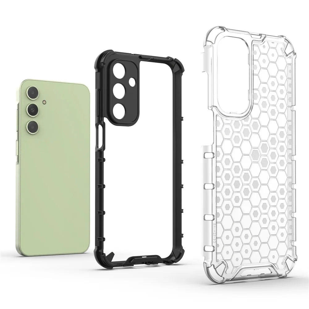 For Samsung Galaxy A25 5G (Global) (161.0 x 76.5 x 8.3mm) Phone Case TPU + PC Air Cushion Drop Protection Cover - Grey - 7
