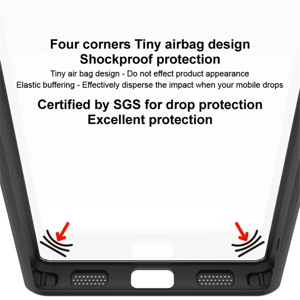 IMAK UX-9A Series for OnePlus 12 5G Anti-drop Clear Phone Cover TPU+PC Case - 4