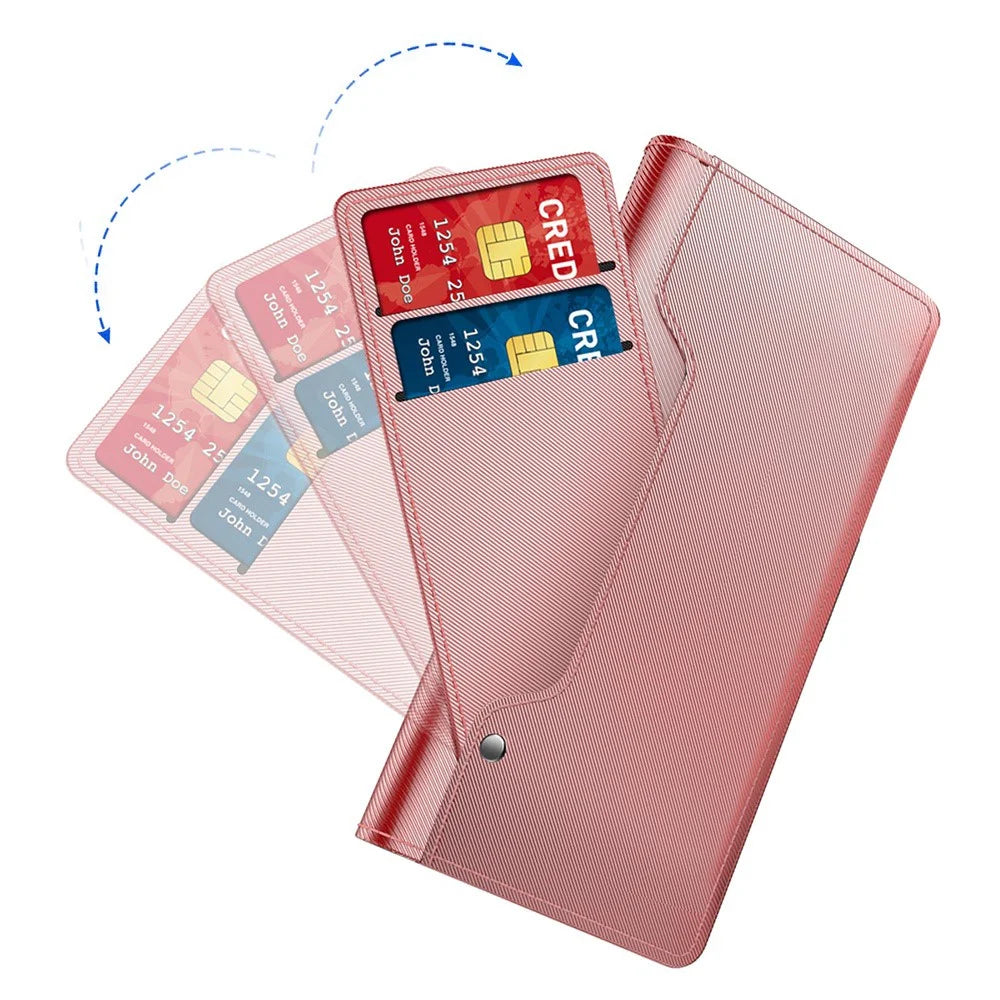 For Samsung Galaxy S24 Cases TPU+PU Leather Stand Cell Phone Cover - Rose Gold - 5