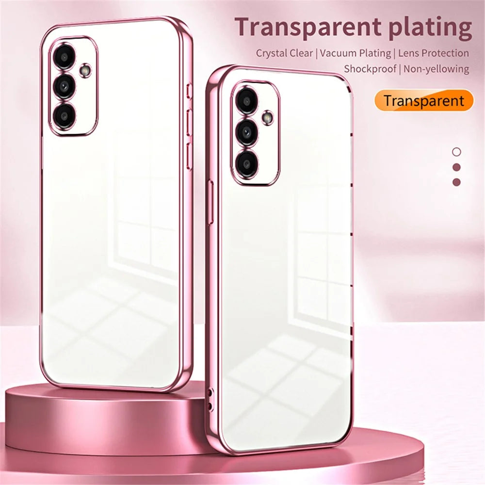 For Samsung Galaxy A14 5G / 4G Case Shockproof Crystal Clear Soft TPU Phone Back Protector - Purple - 3