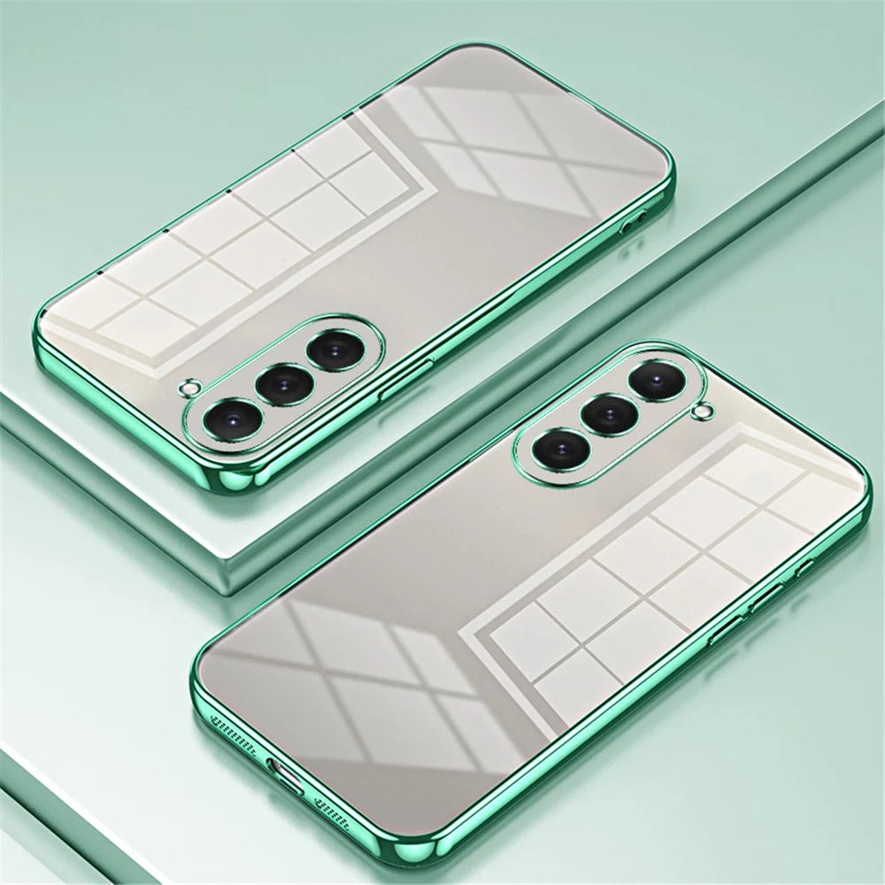 For Samsung Galaxy S23 Case Electroplated Shockproof TPU Phone Cover - Green - 2