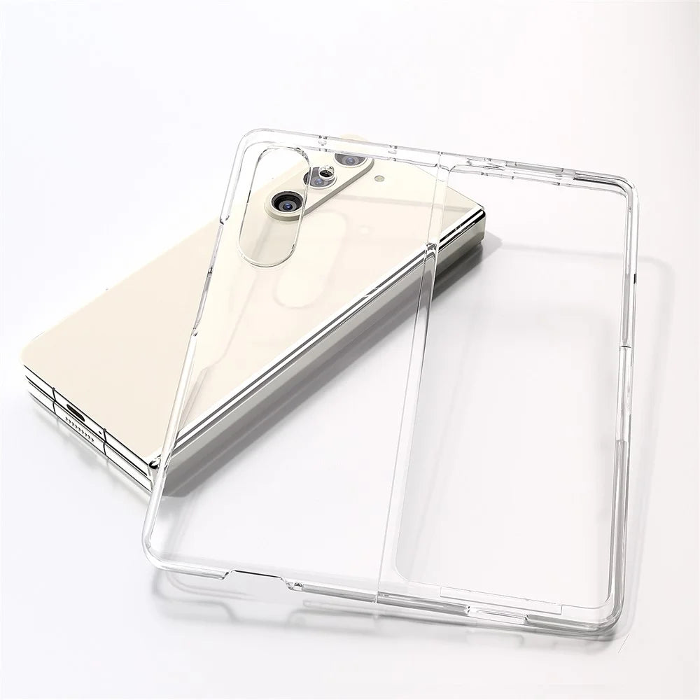 For Samsung Galaxy Z Fold5 5G Phone Case Transparent PC Back Cover - 2