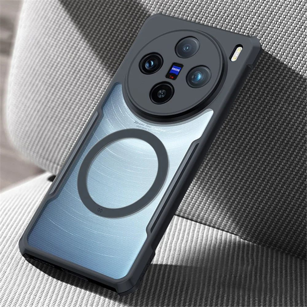 XUNDD For vivo X100 5G Case Magnetic Acrylic+TPU Phone Shell Phone Cover - 2