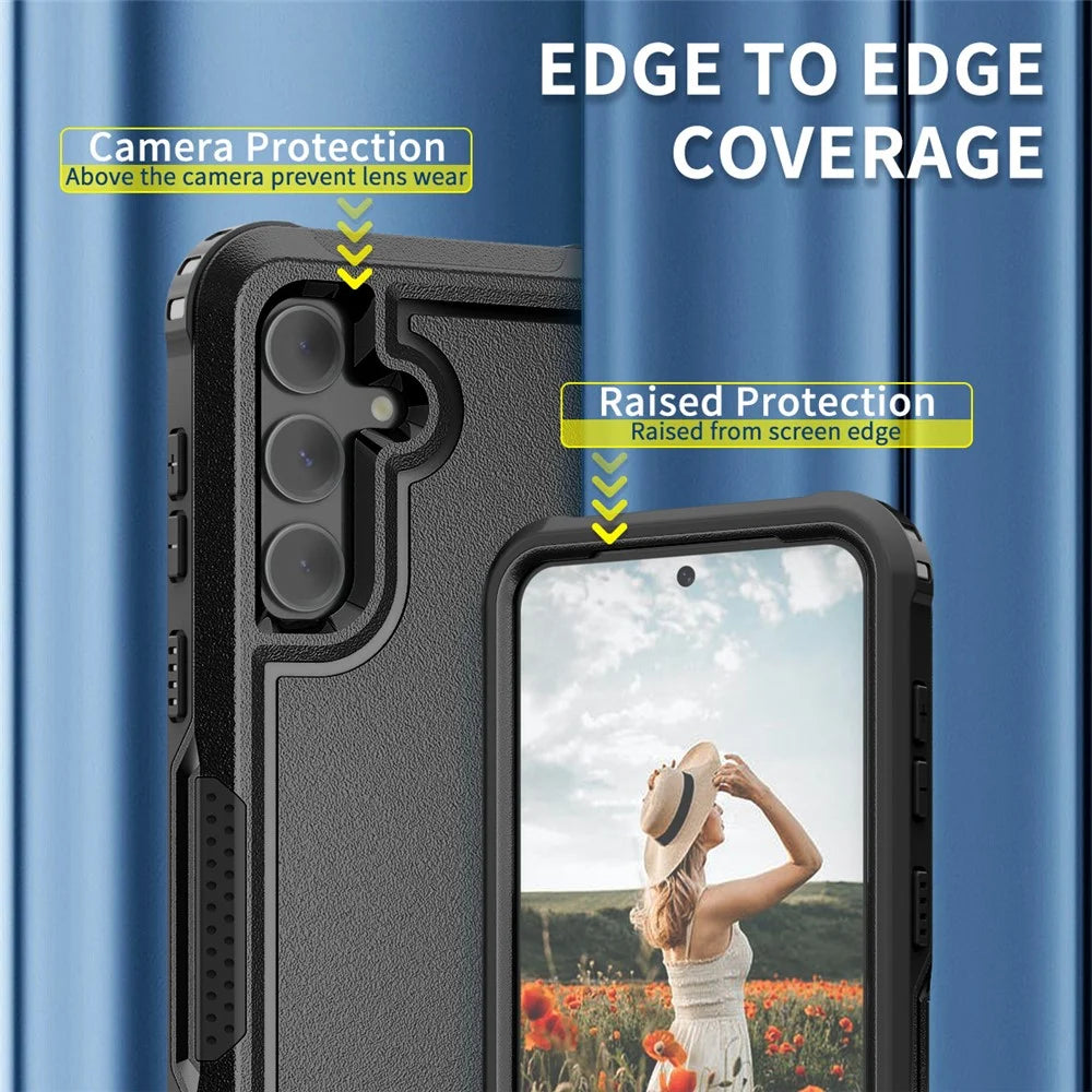 Style F1 For Samsung Galaxy S24 PC + TPU Case Anti-skid Shockproof Protective Cover - Black - 3