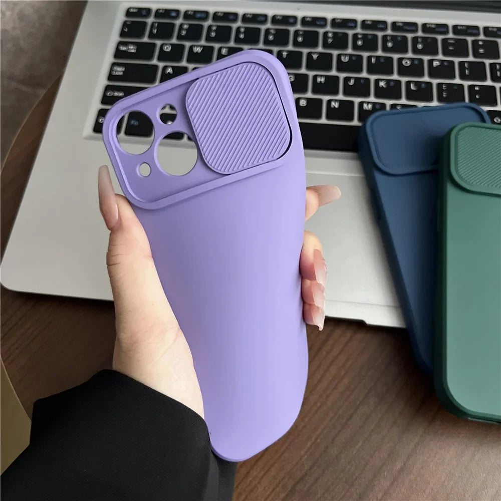 TMT Series Phone Case for iPhone 13 Soft TPU Protective Cover with Camera Protector - Baby Blue - 6