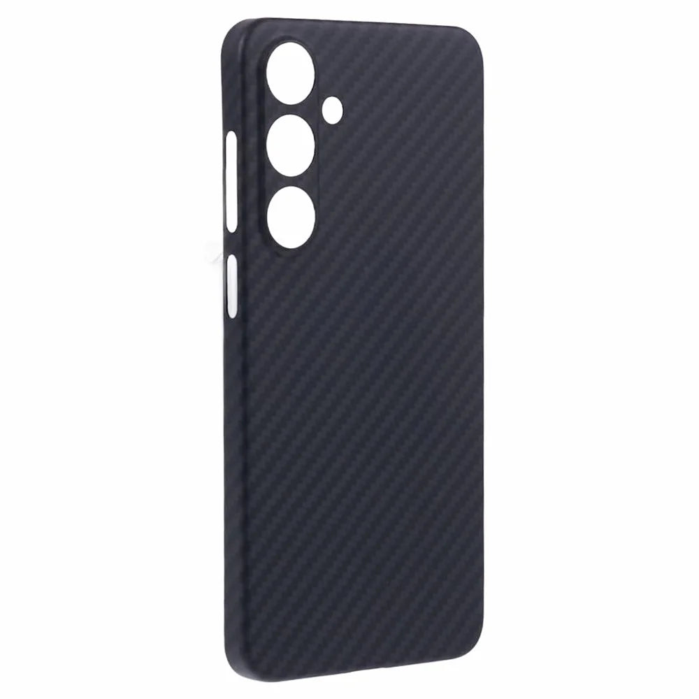 For Samsung Galaxy S24+ Aramid Fiber Case 1500D Carbon Fiber Texture Anti-Drop Phone Cover, Black - 3