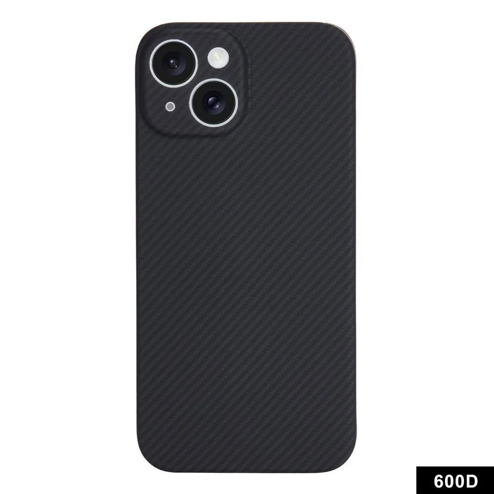 Compatible with MagSafe for iPhone 15 Plus Aramid Fiber Case 600D Fine Texture Phone Cover (Precise Lens Hole) - 1