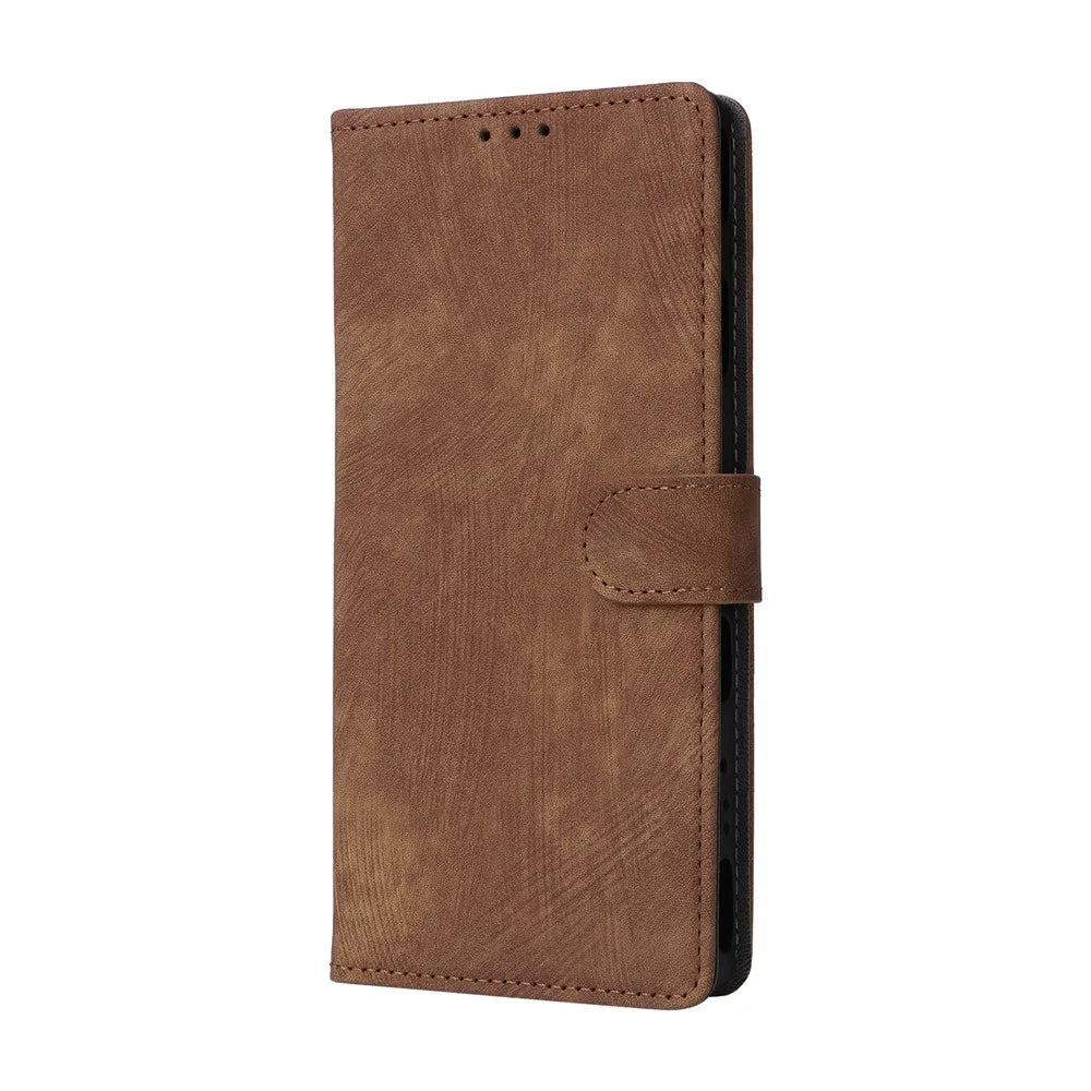 For ZTE nubia Red Magic 9 Pro 5G  /  9 Pro+ 5G Case Leather RFID Blocking Phone Cover - Brown - 5