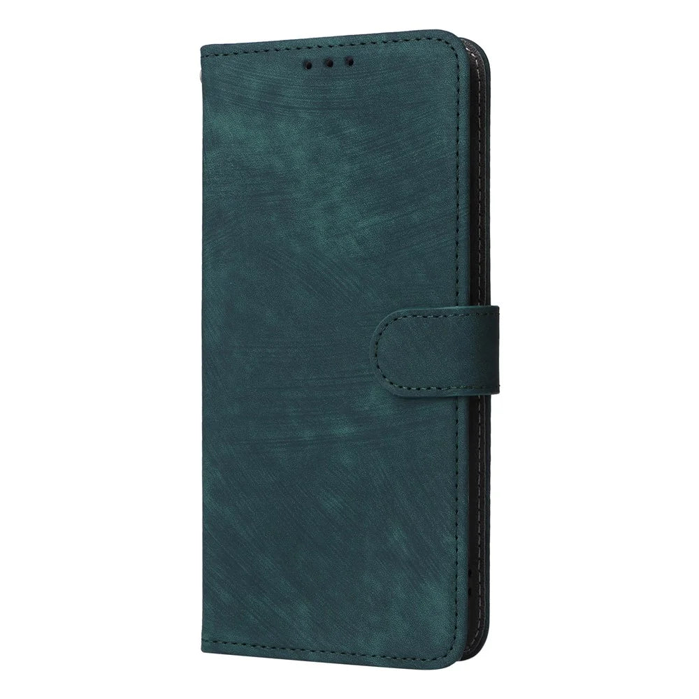For ZTE Blade A73 Pro 5G / A73 5G / Optus X Pro 5G Case RFID Blocking Card Slots Phone Cover with Hand Strap - Green - 5