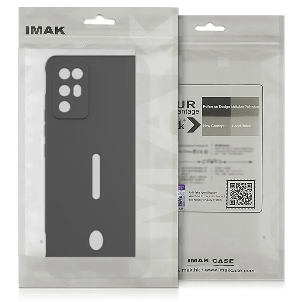 IMAK UC-4 Series for Samsung Galaxy S23 FE TPU Case Straight Edge Phone Back Cover - Black - 7