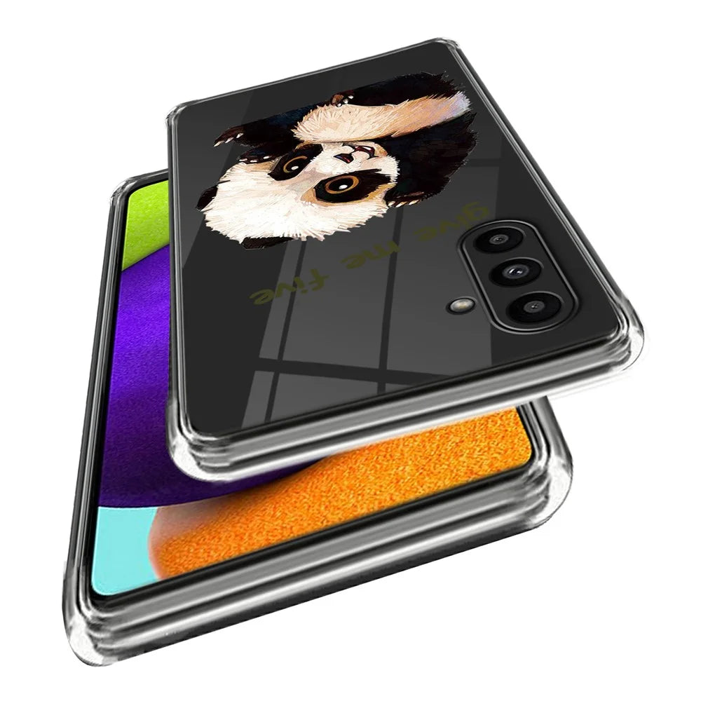 For Samsung Galaxy A14 4G / 5G Phone Case Pattern Printing TPU Back Cover - Panda - 2