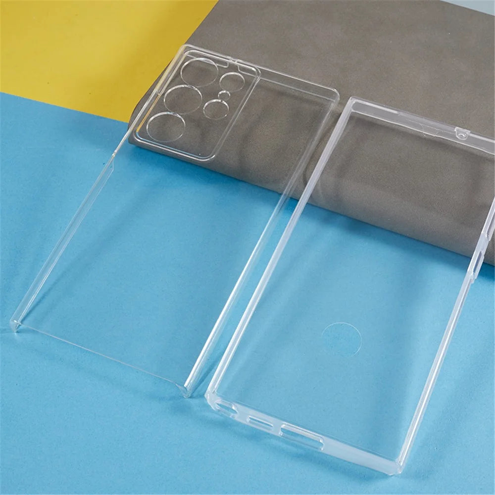 For Samsung Galaxy S24 Ultra Case Acrylic + TPU Phone Cover with PET Film All-Around Protection - 3