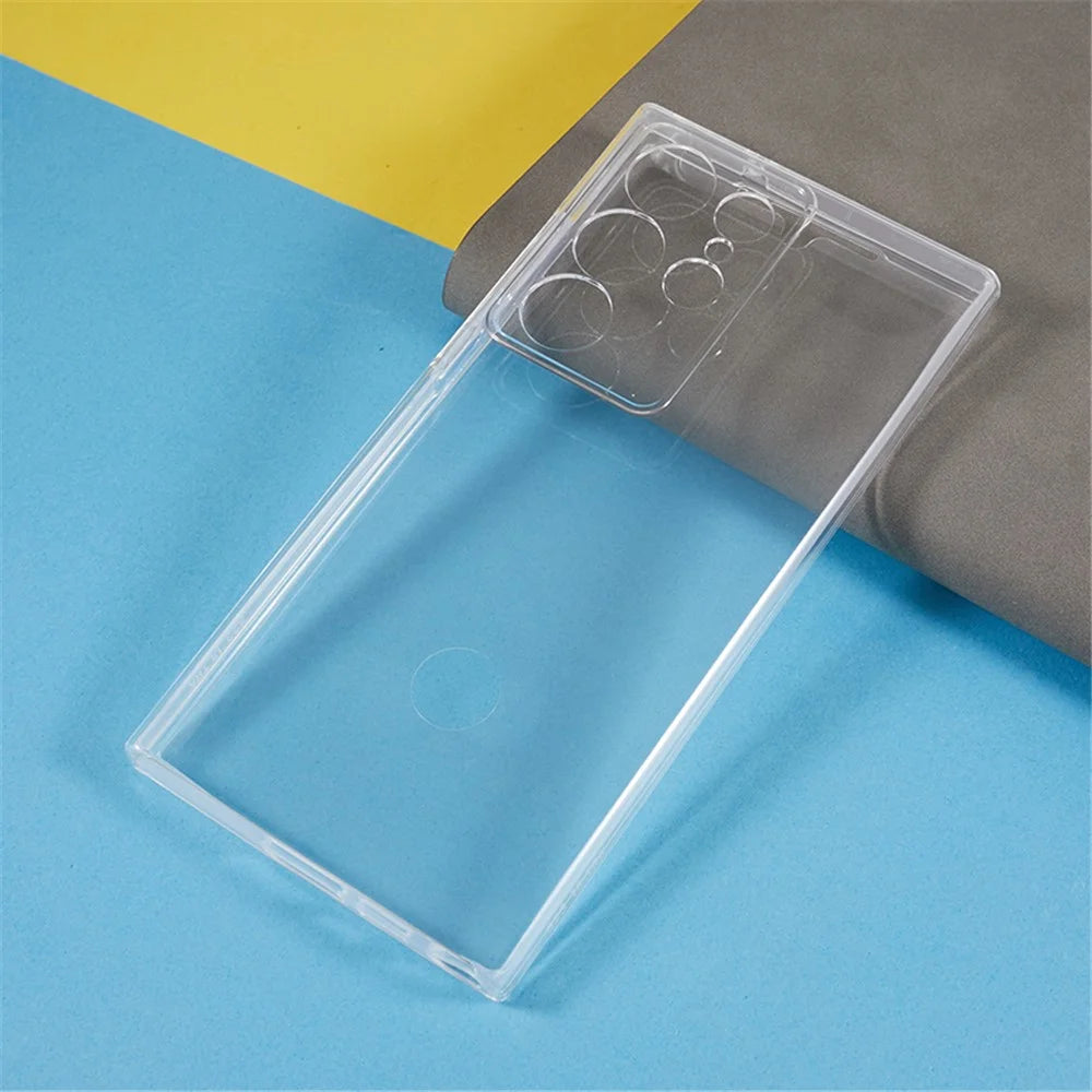 For Samsung Galaxy S24 Ultra Case Acrylic + TPU Phone Cover with PET Film All-Around Protection - 4
