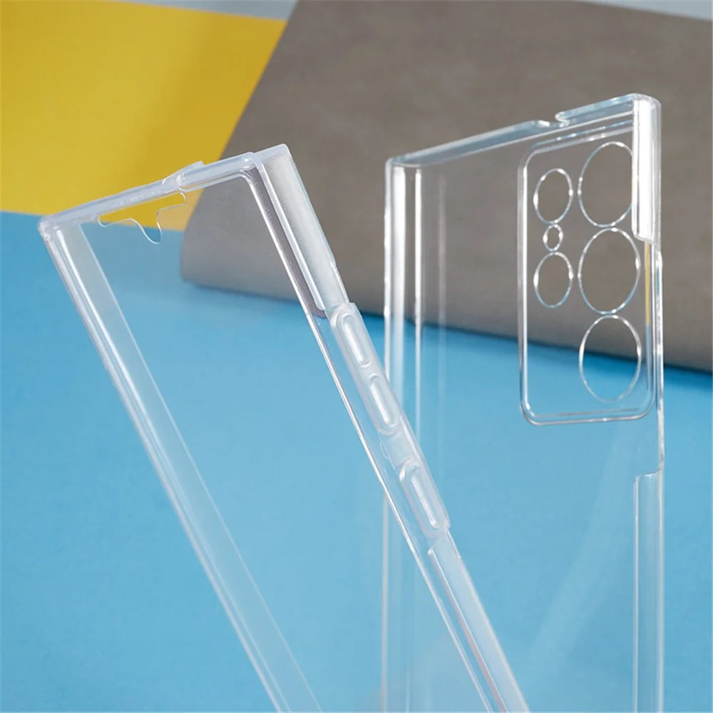 For Samsung Galaxy S24 Ultra Case Acrylic + TPU Phone Cover with PET Film All-Around Protection - 7