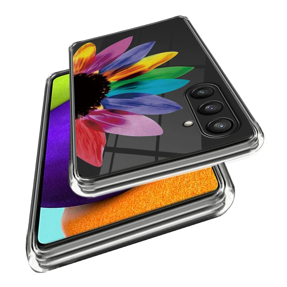 For Samsung Galaxy S24+ TPU Case Pattern Printed Anti-scratch Phone Cover - Colorful Flower - 2