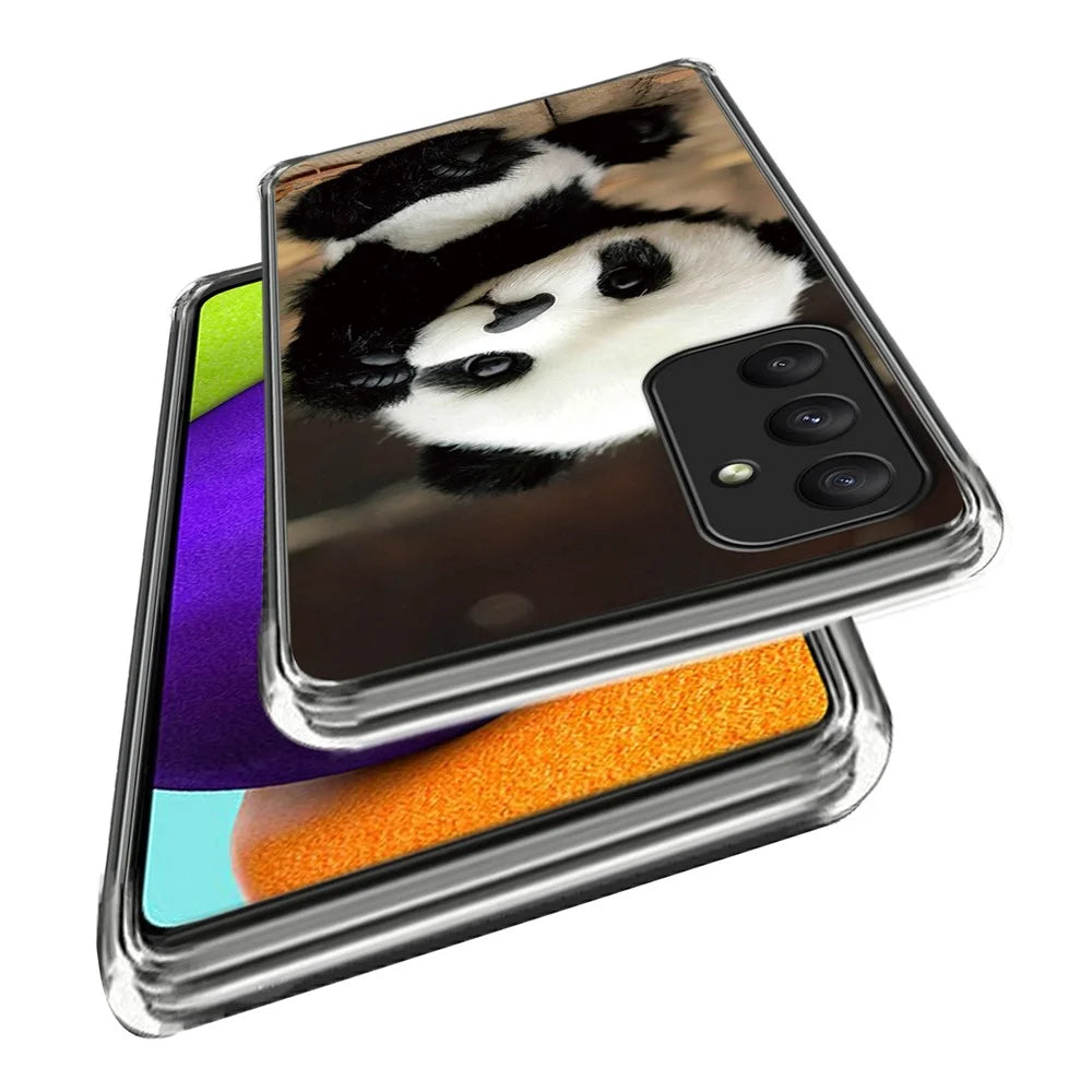 For Samsung Galaxy A55 5G Phone Case Pattern Printing TPU Back Cover - Panda - 2