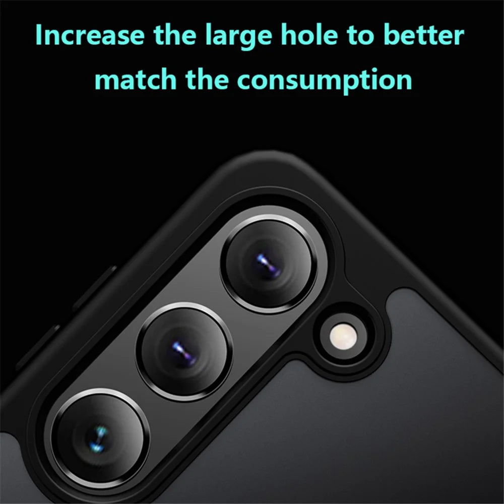 X-LEVEL For Samsung Galaxy S24 Ultra Acrylic Phone Case Skin-touch Rubberized Cover - Black - 6
