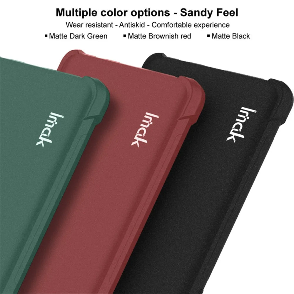 IMAK For ZTE nubia Z60 Ultra Case Soft TPU Reinforced Corners Matte Cell Phone Cover - Red - 6