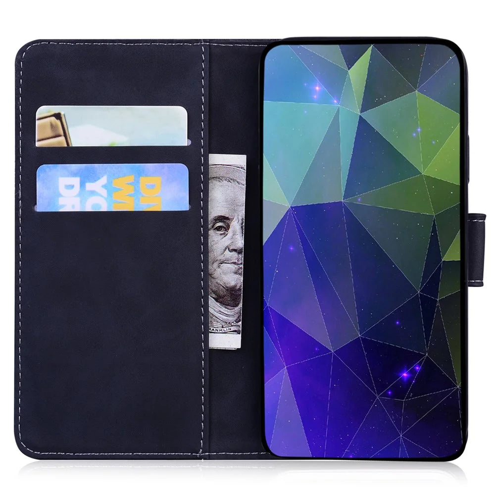 For Samsung Galaxy A35 5G Case Wallet Phone Leather Cover Butterfly Printing - Black - 2