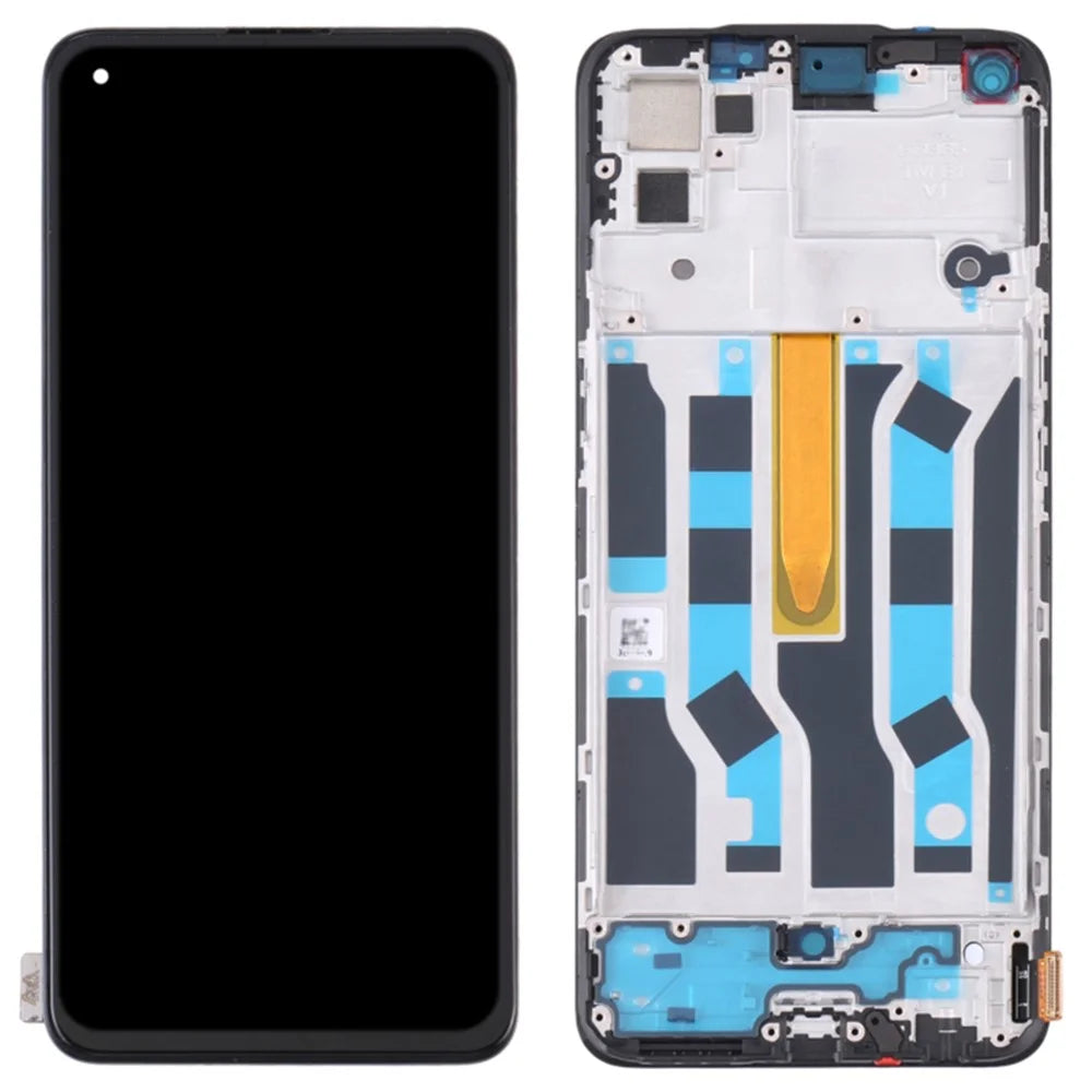 For Oppo Reno5 4G / Reno5 K OEM Grade S OLED Screen and Digitizer Assembly + Frame Repair Part (without Logo) - 1