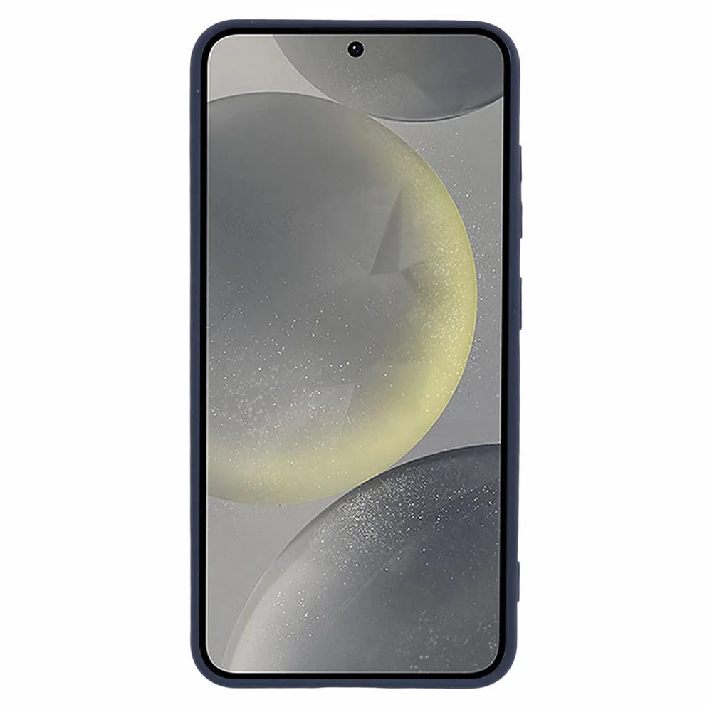 X-LEVEL For Samsung Galaxy S24 TPU Case Flexible Ultra Slim Phone Cover Liquid Silicone Texture - Dark Blue - 2