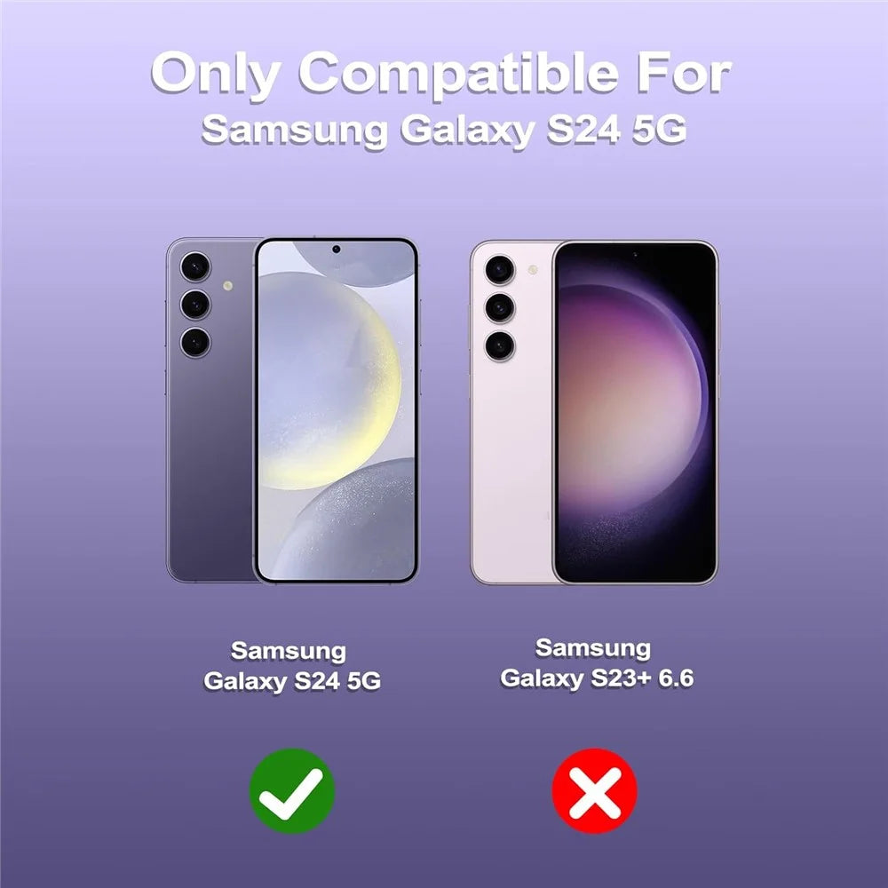 For Samsung Galaxy S24+ Clear TPU Case with Full Glue 0.1mm Tempered Glass Film (Fingerprint Unlocking) - 2