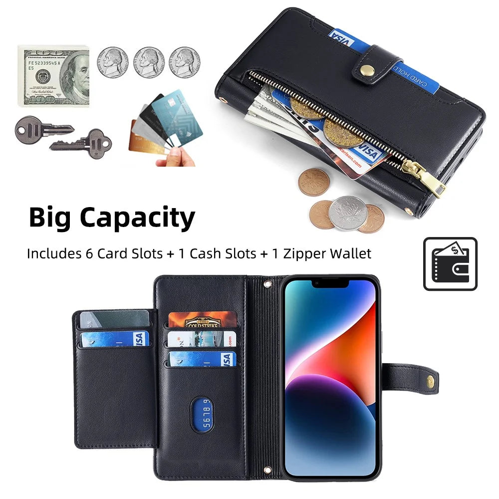 For iPhone 12 6.1 inch / 12 Pro 6.1 inch Phone Case Scratch-resistant PU Leather Flip Stand Cover - Black - 2