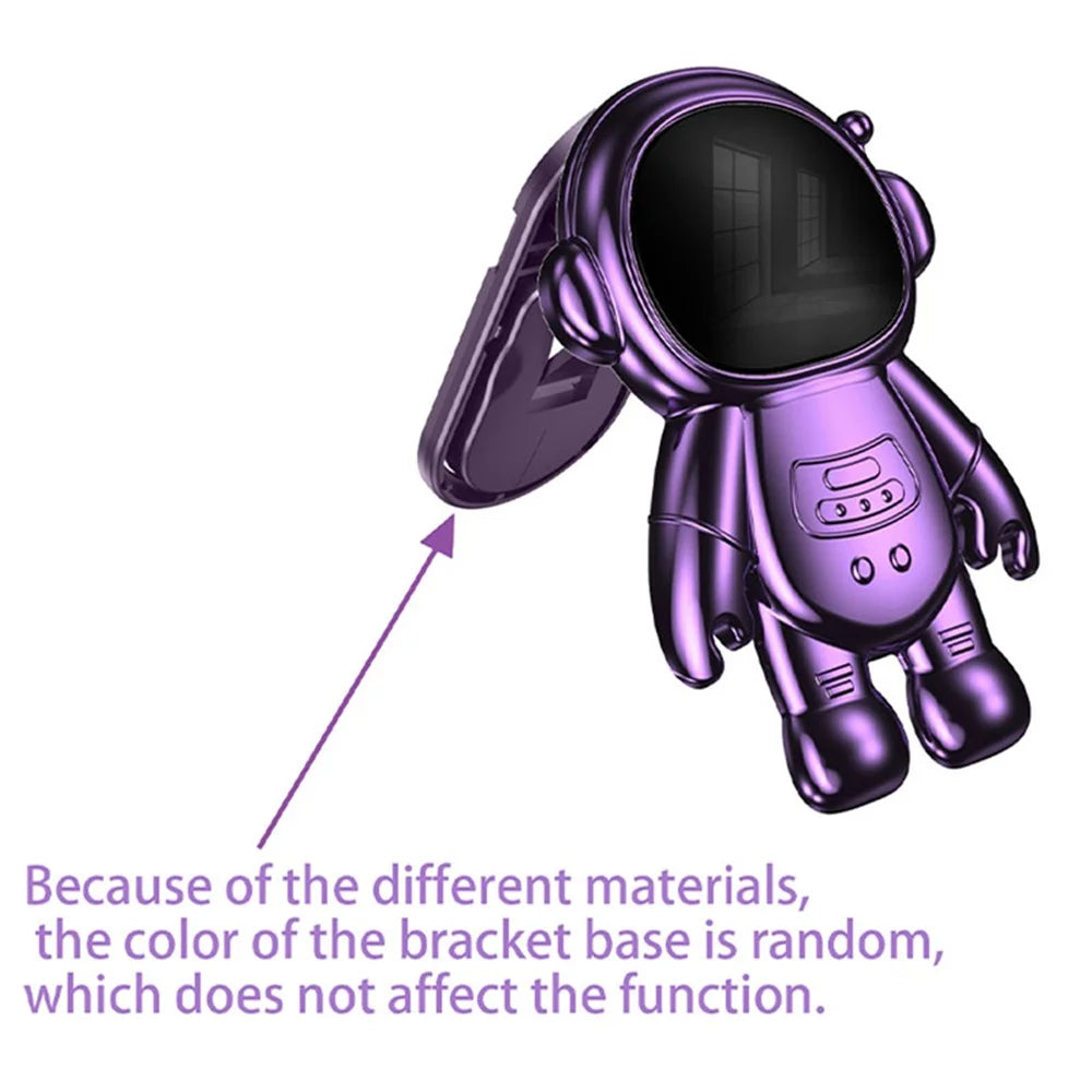 For Samsung Galaxy A15 4G / A15 5G Case Drop-proof Astronaut Kickstand Mobile Phone Cover - Purple - 6