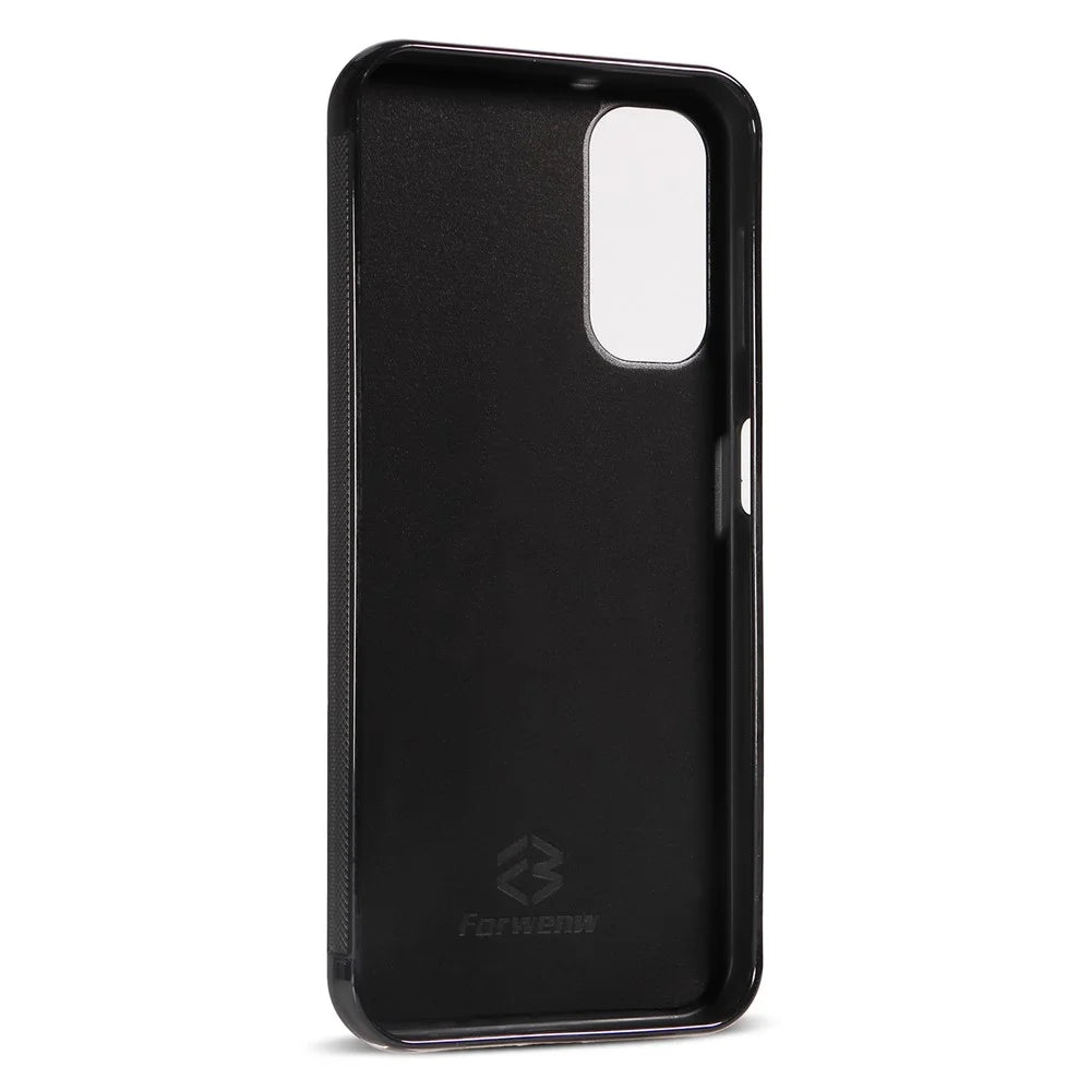 FORWENW F5 Series For Samsung Galaxy S24+ Cell Phone Case Anti-scratch Leather+TPU Card Holder Cover - Brown - 5