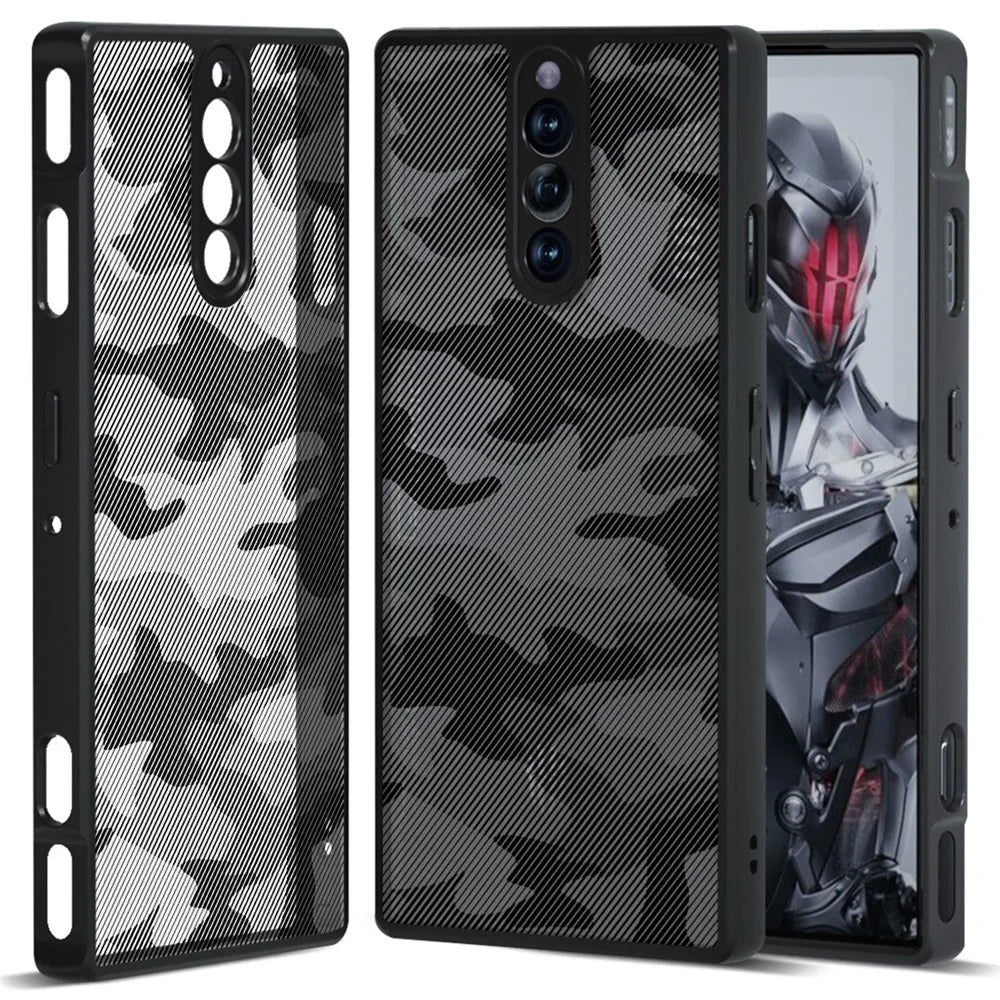 IBMRS For ZTE nubia Red Magic 8S Pro / 8 Pro+ 5G / 8 Pro 5G Cases Slim-Fit TPU+PC Phone Cover - Artistic Camouflage - 1