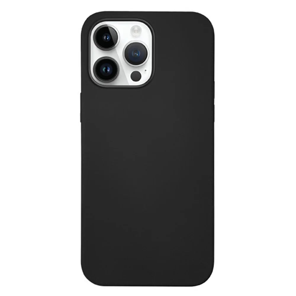KZDOO iCoat for iPhone 15 Pro Max Slim Case Food-Grade Liquid Silicone Phone Shell - Black - 1
