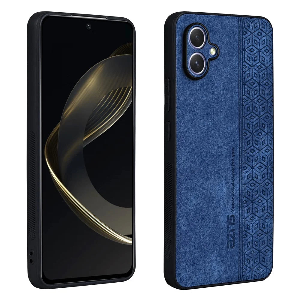 AZNS For Samsung Galaxy A05 4G Case PU Leather Coated TPU Phone Cover - Blue - 2
