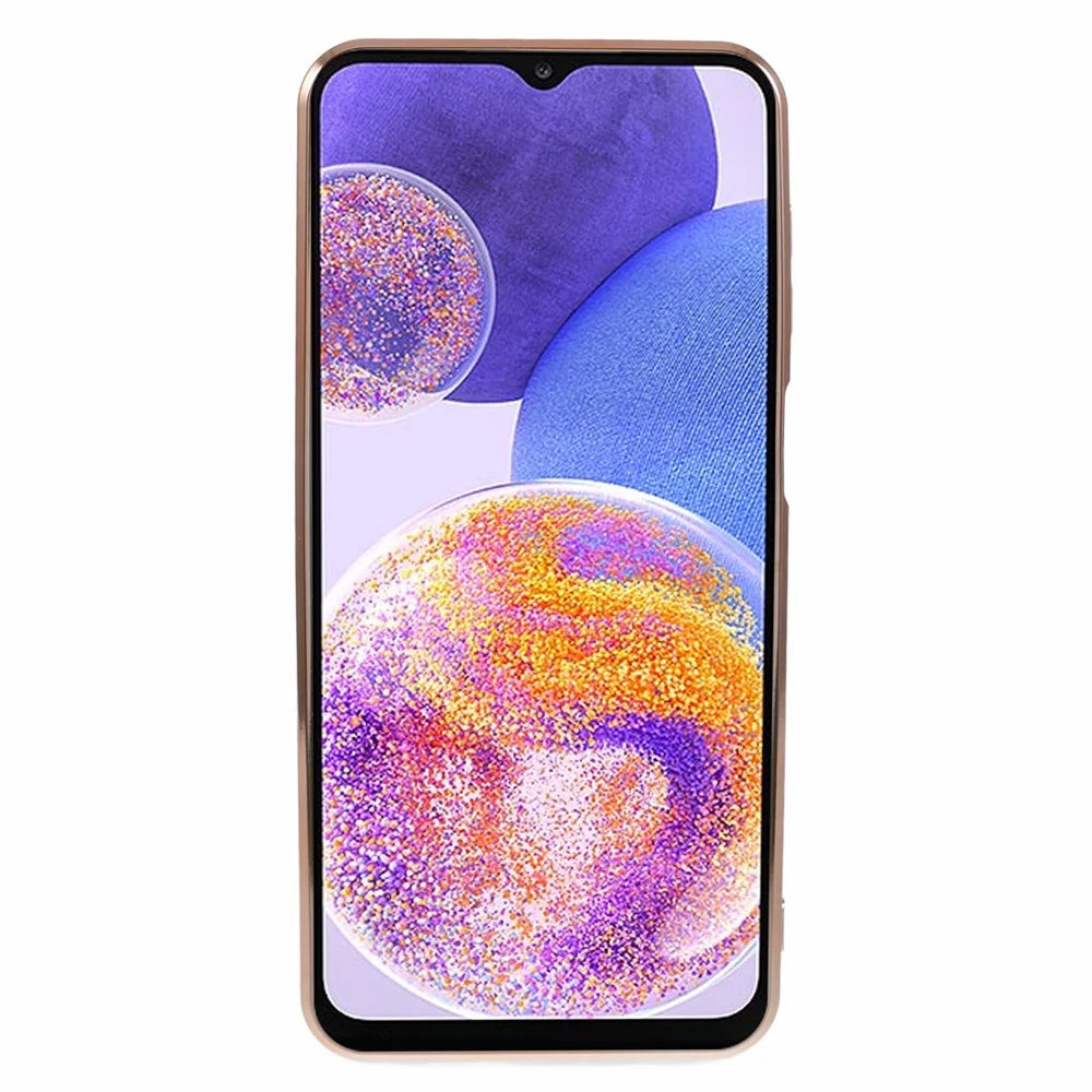 For Samsung Galaxy A23 4G / A23 5G (Global Version) Case 6D Electroplating Love Heart TPU Phone Cover - Black - 2