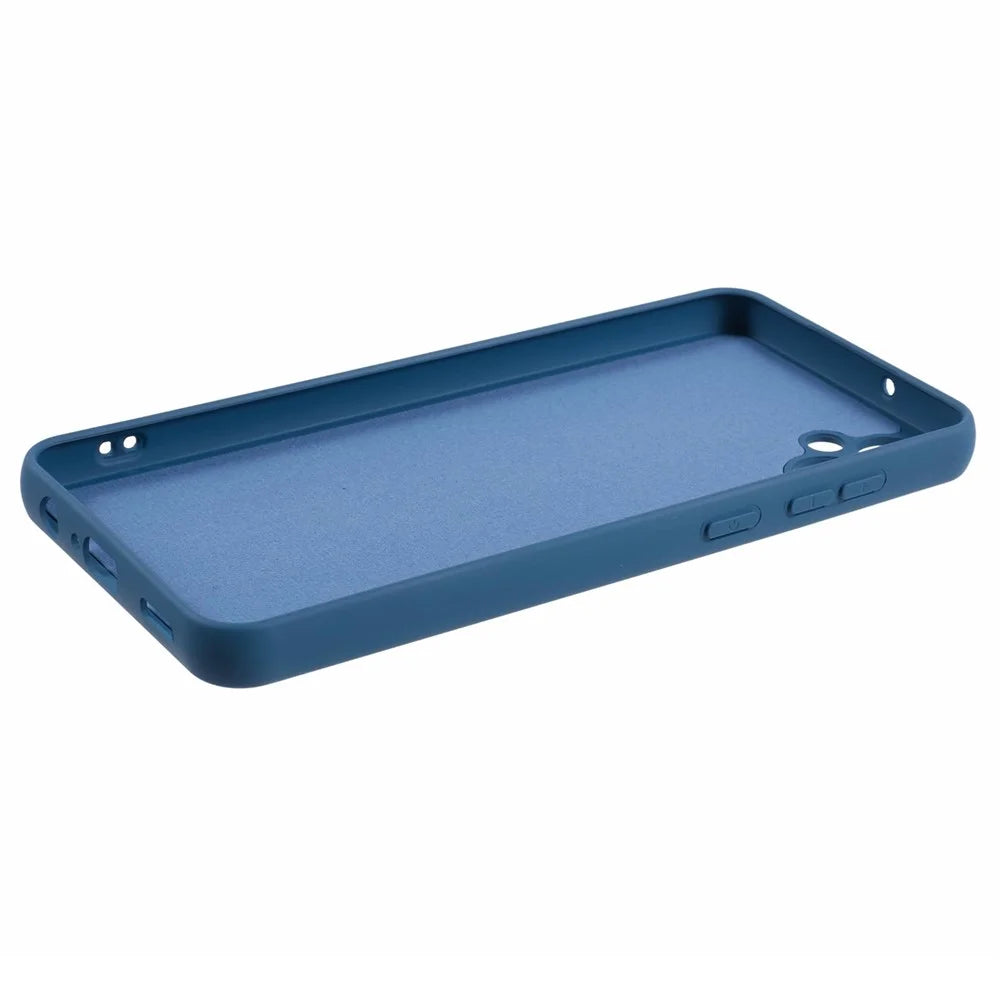 For Samsung Galaxy A04e 4G / F04 4G / M04 4G Cell Phone Case 2.0mm Soft TPU Arc Edge Shockproof Cover - Blue - Blue - 5