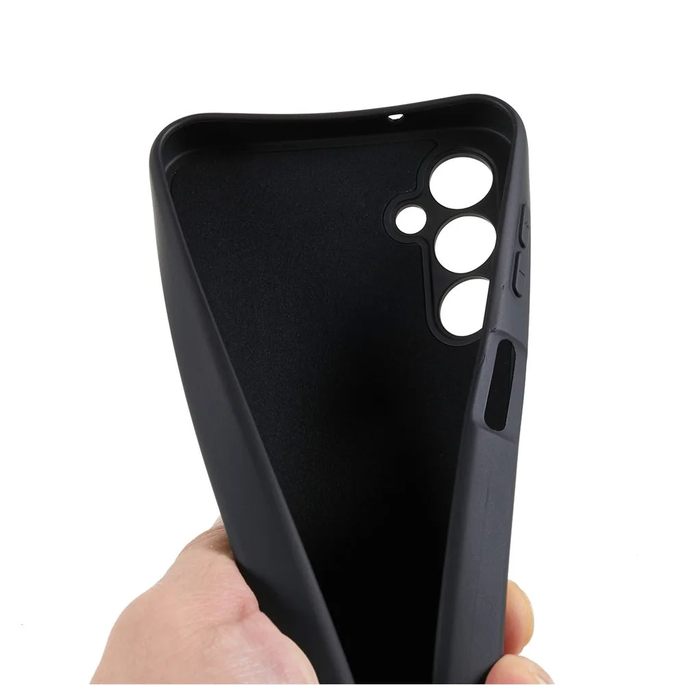 For Samsung Galaxy S23 FE Case 2.0mm TPU Soft-Touch Lining Phone Cover - Black - 6
