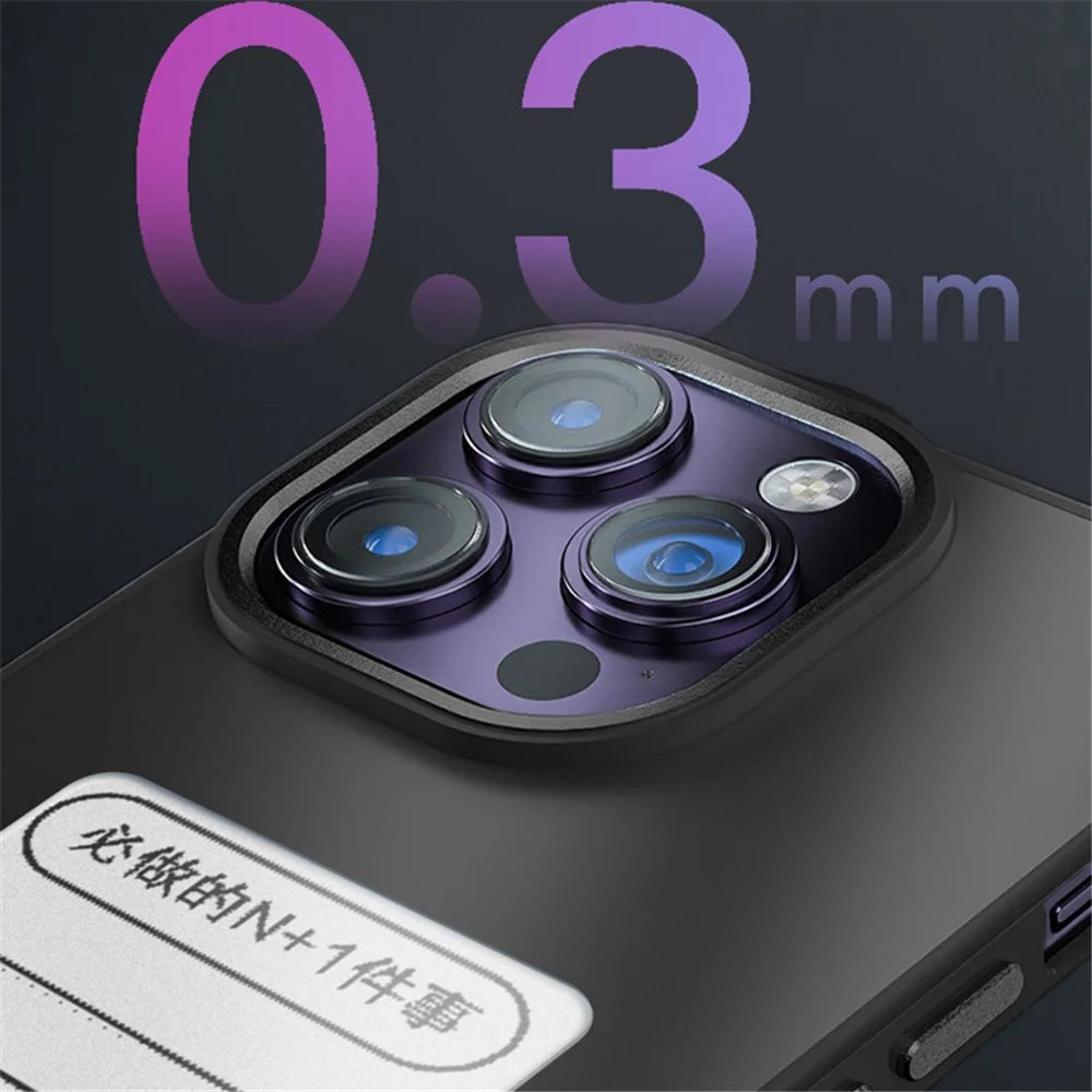 INKZONE For iPhone 14 Pro NFC 3-Color E Ink Case Case DIY Pattern Customize PC+TPU Phone Cover - 3