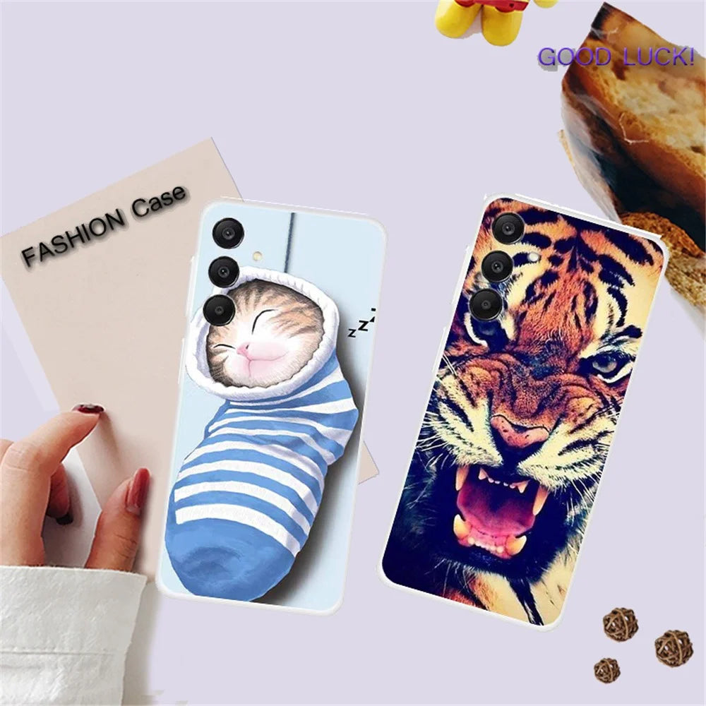 For Samsung Galaxy A25 5G (Global) (161.0 x 76.5 x 8.3mm) Case TPU Phone Cover Pattern Printing - Colorful Block - 3