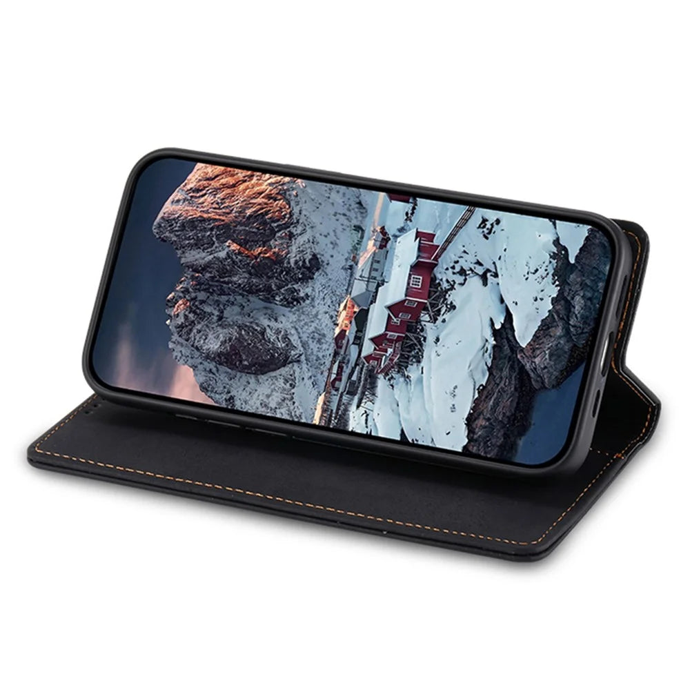 DF-05 For Google Pixel 9 / Pixel 9 Pro Wallet Phone Case Anti-Drop Leather Flip Cover - Black - 2