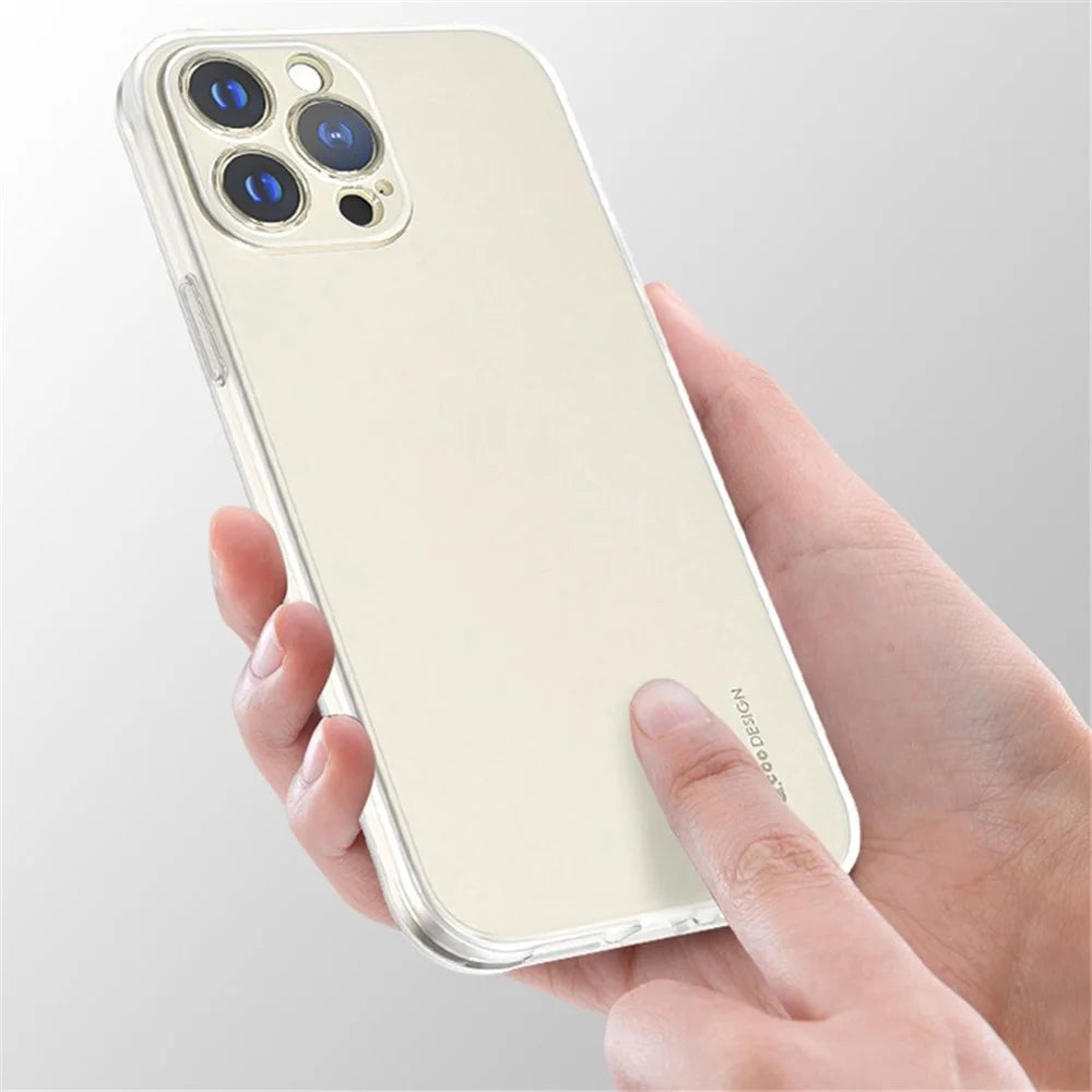 Q.COO Ice Mist Series for iPhone 13 Pro TPU Case Cell Phone Cover Matte Finish - Grey - 7